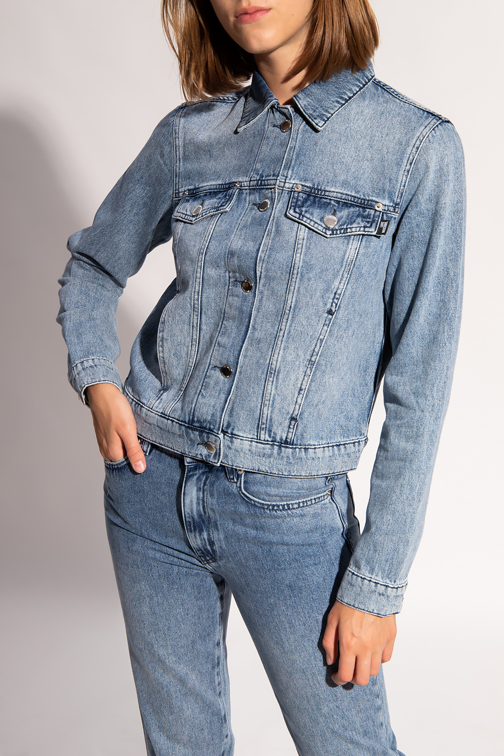 Love moschino denim jacket hotsell